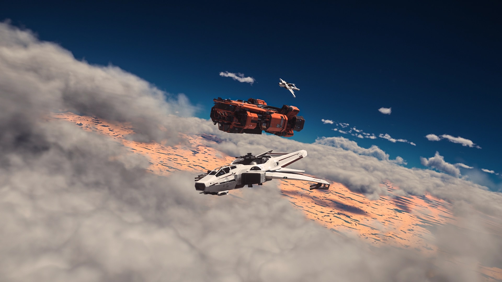 Escorte et couverture de la division Sentinel dans Star Citizen